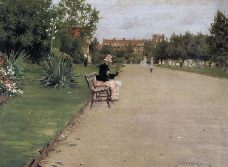 William Merritt Chase The view of park Sweden oil painting art